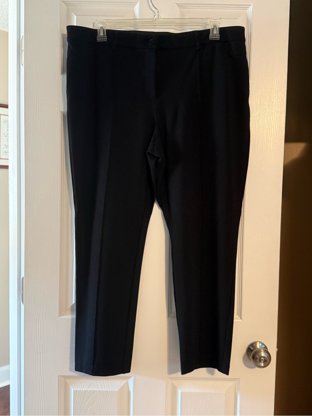 Chico's Black Straight-Leg Dress Pants - Picture 2 of 7